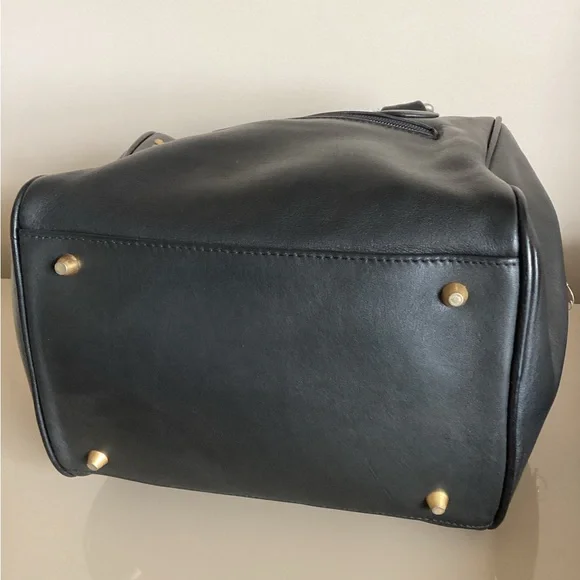 Kenar Black Mini Bag with Gold Accents RARE - Picture 6 of 7